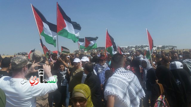 النقب: آلاف الجماهير العربية في مسيرة العودة : يوم استقلالهم هو يوم نكبتنا